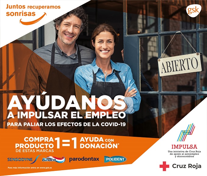 GSK Consumer Healthcare se une a Cruz Roja Española a favor del autoempleo frente al covid-19