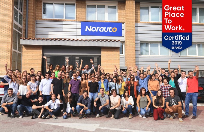 Norauto España, certificada como Great Place to Work
