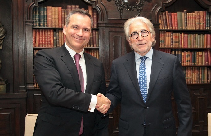 Rafael García Meiro (izda.), CEO de Aenor, y Josep Sánchez Llibre, presidente de  Foment del Treball