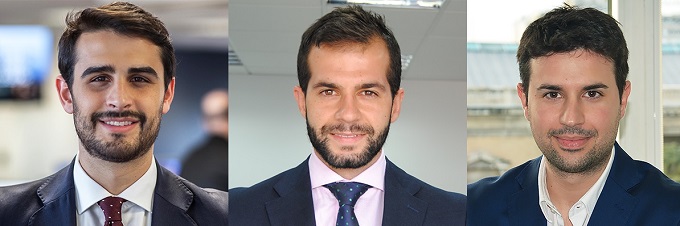 De izquierda a derecha, Ignacio Suárez, Luis Merino y Alberto Salvador