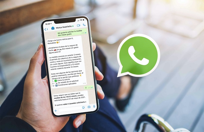 Mutua Madrileña comienza a atender a sus por WhatsApp usando inteligencia artificial