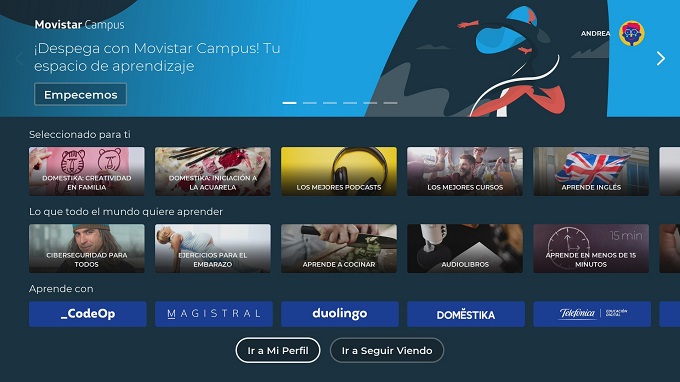 Movistar+ lanza una living app de contenidos formativos