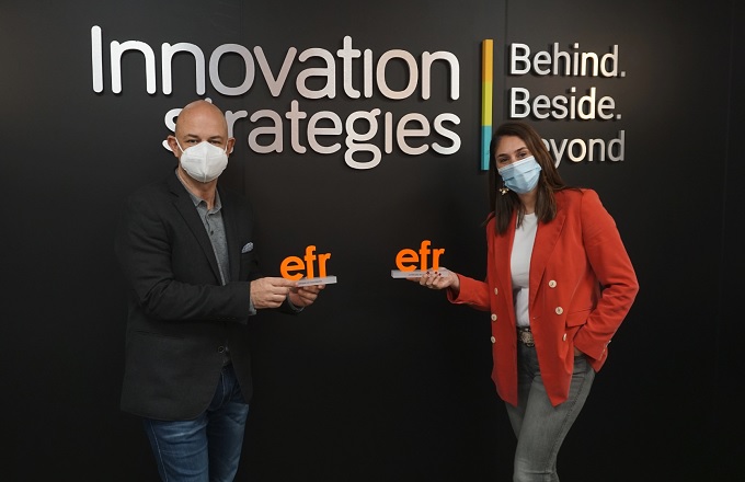 Araceli Carretero, people manager de Innovation Strategies, y Miguel Fernández Díaz, CEO y fundador 