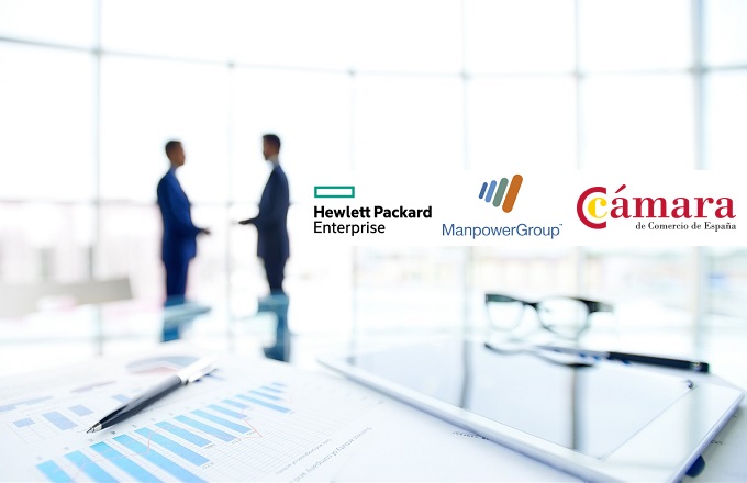 Cámara de Comercio, HPE y ManpowerGroup colaboran para impulsar la recuperación de España