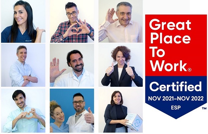 Great Place to Work certifica a Vitaldent como una gran empresa para trabajar