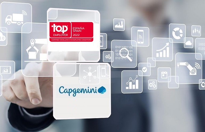 Capgemini, reconocida como top employer en España por tercer año