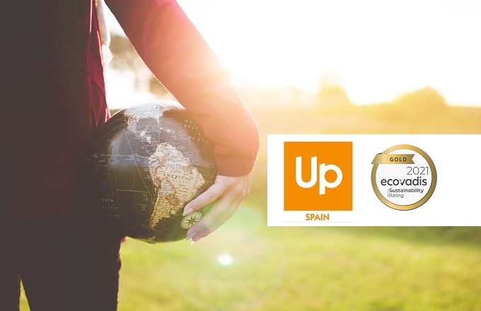 La política de RSC de Up Spain recibe la medalla de oro de EcoVadis por segundo año consecutivo