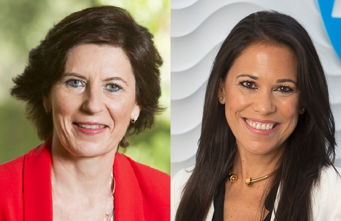Helena Herrero (izda.) e Inés Bermejo