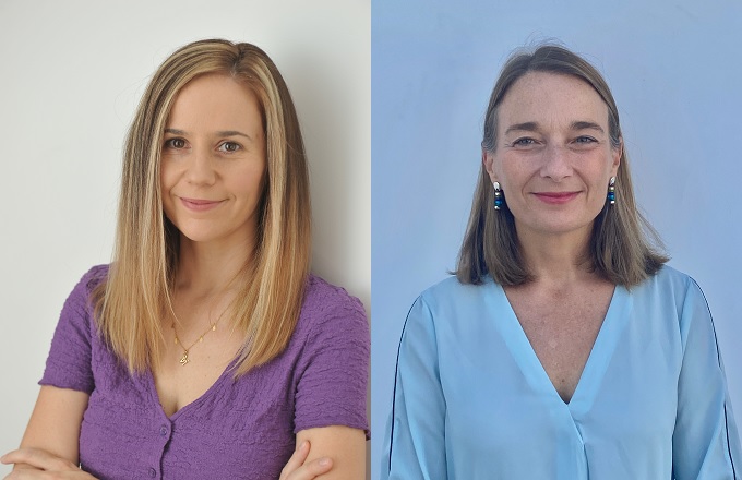 Alba Ruiz (izda.) y Elisa Díaz