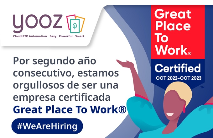 Yooz es certificada por Great Place to Work por segundo año consecutivo