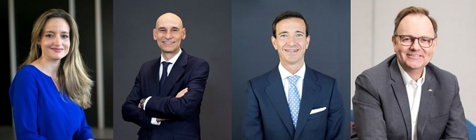De izquierda a derecha, María Díaz Toribio, Rodrigo Fuentes, Jorge Alba y Kristof Vanooteghem