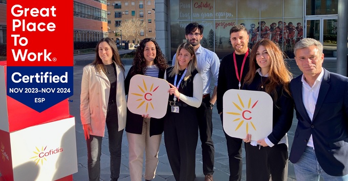 Cofidis renueva su certificado Great Place To Work