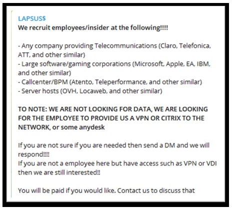Darknet oferta de empleo