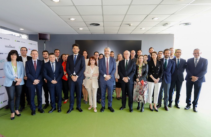 Participantes en el Demo Day, que se ha celebrado en la sede de Aena Ventures, ubicada en el Aeropuerto Josep Tarradellas Barcelona-El Prat