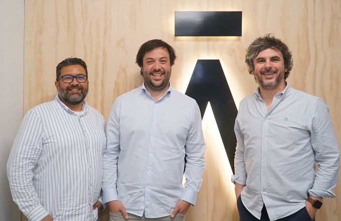 Juan Carlos Morales, Franz Palleres y Gabriel Espín, fundadores de Aticco