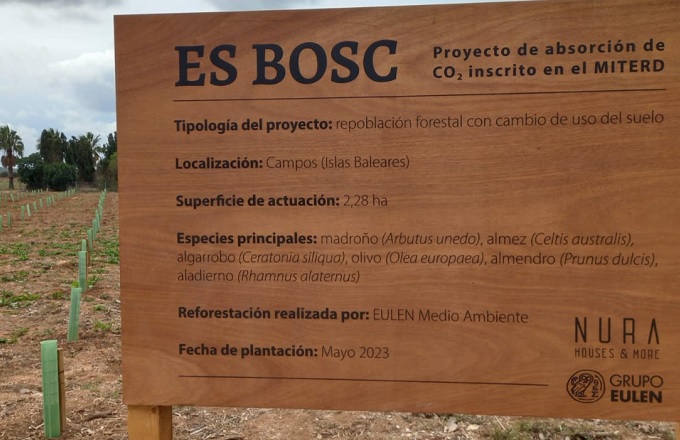 El Grupo Eulen inscribe en el Miteco su bosque sumidero de CO2 en Mallorca