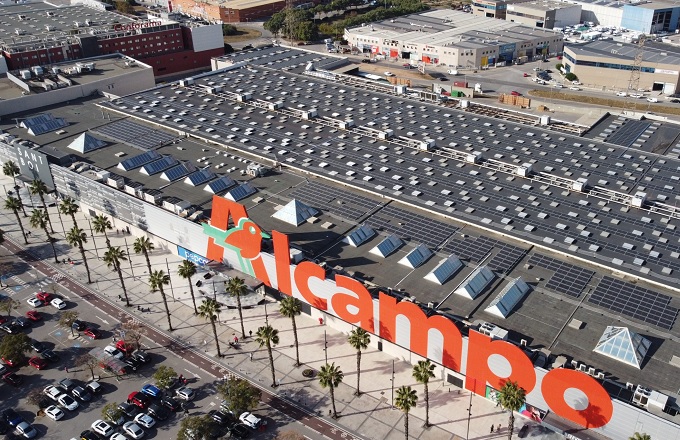 Alcampo evitará la emisión de 315 toneladas de CO2 al año con dos nuevas instalaciones fotovoltaicas