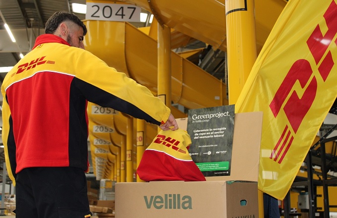 DHL colabora con Velilla Group para dar una segunda vida a sus uniformes