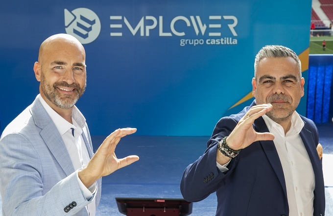 Carles Castilla, CEO de Grupo Castilla, y Marcos Torres, director comercial y de marketing, durante la presentación de Emplower