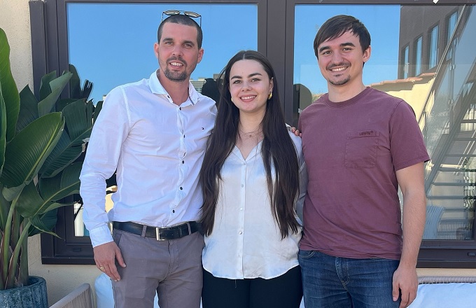 Amado Naranjo, Denise Brieva y Pol Francès, fundadores de LexDoka