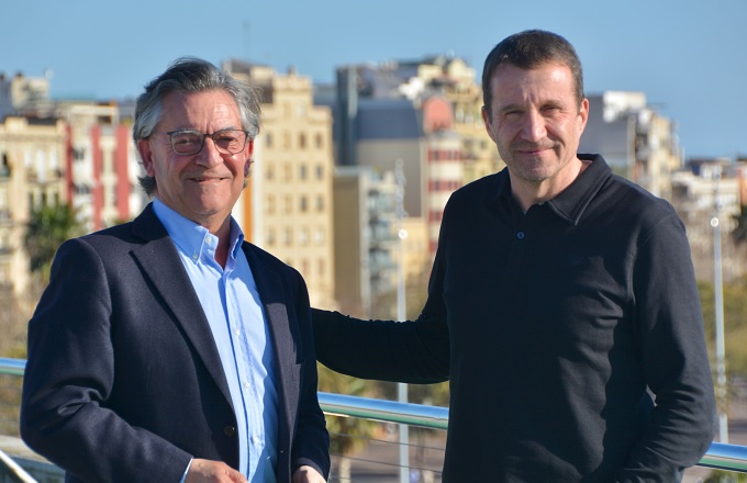 José Luis Martín (izda.), CEO de Beyond Technology en Europa, y Miquel Martí, CEO de Tech Barcelona