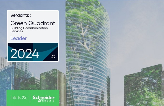Verdantix reconoce a Schneider Electric como líder en consultoría de descarbonización de edificios