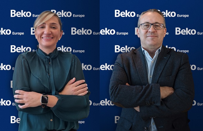 Bruna Esposito, directora comercial, y Manuel Royo, director de marketing de Beko Europe en España