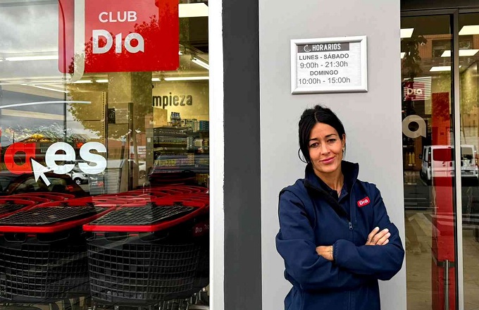 Lara Manjón, responsable de la franquicia número 1.500 de Dia