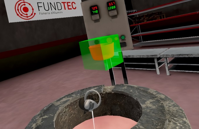 Fundtec crea una aplicación de realidad virtual para mejorar la formación de nuevos operarios de fundición
