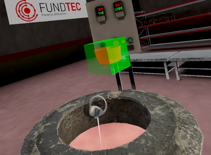 Fundtec crea una aplicación de realidad virtual para mejorar la formación de nuevos operarios de fundición