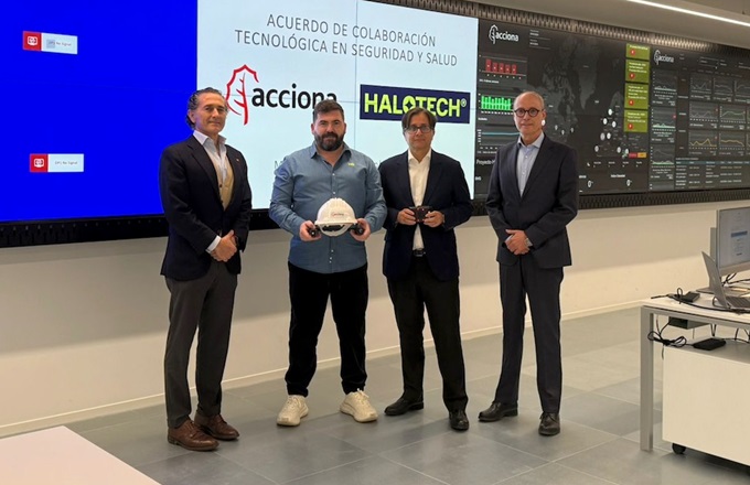 Acciona incorpora la tecnología de Halotech para aumentar las condiciones de seguridad y salud de sus trabajadores