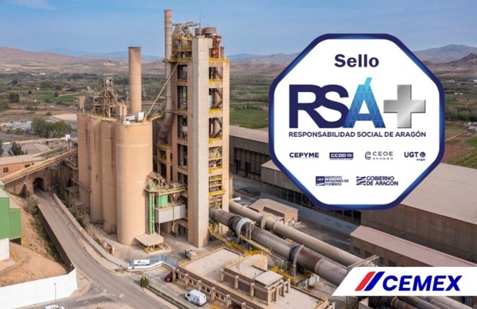 Cemex renueva por séptimo año consecutivo el sello RSA+ en su fábrica de Morata de Jalón (Zaragoza)