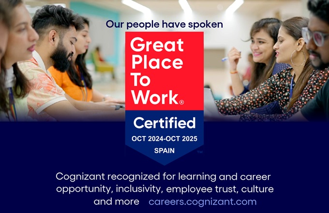 Cognizant es certificada en España como Great Place To Work