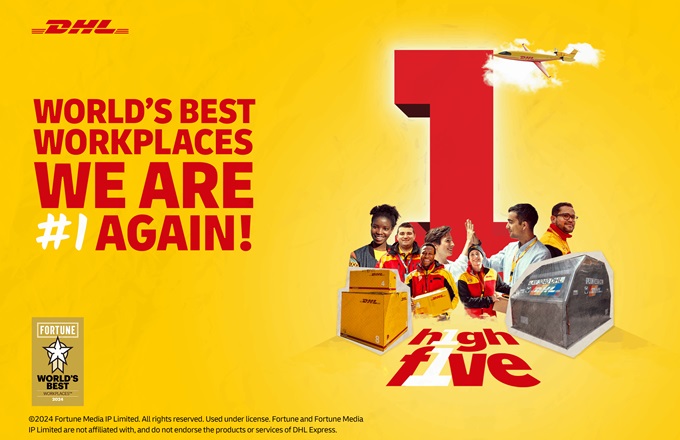 DHL Express lidera el ranking de las mejores empresas del mundo para trabajar