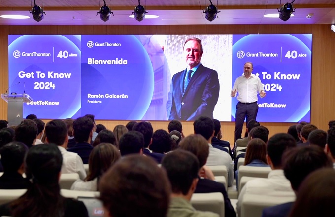 Ramón Galcerán, presidente de Grant Thornton, durante la sesión de onboarding Get To Know 2024