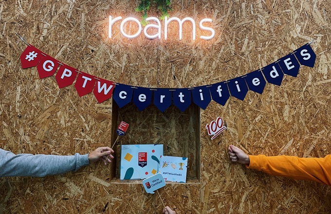 Roams es certificada como una gran empresa para trabajar en España