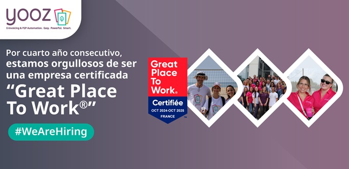 Yooz es certificada como una gran empresa para trabajar por cuarto año consecutivo