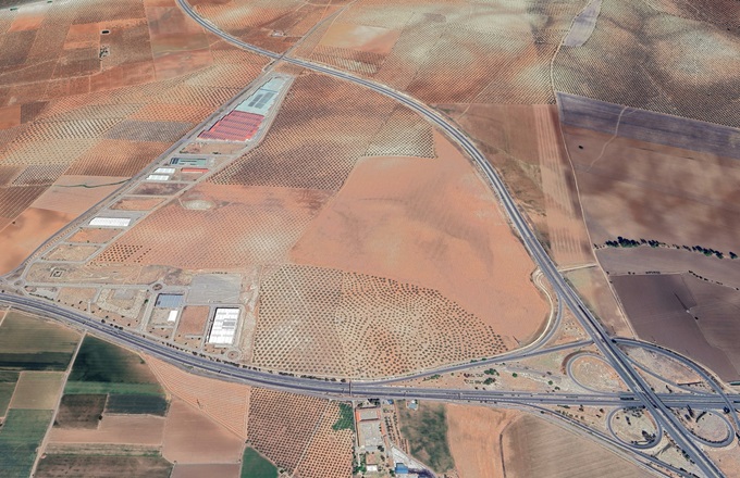 Terrenos de la futura plataforma logistica de Consum en Antequera 