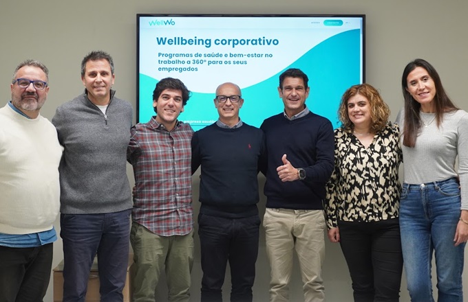 Miembros de los equipos de WellWo España y Portugal. Desde la izquierda: Josan García, Sergio Recio, Miguel Vilalta, Luis Terêncio, Orlando Pérez, Rosa Andrezo y Sandra Chuang.
