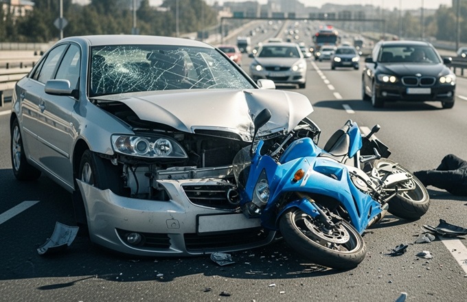 Imagen de un accidente de tráfico