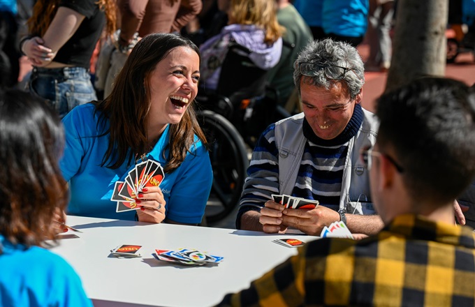 Imagen de la Festa de la Inclusió, celebrada en el parque del Rom Cremat de Barcelona