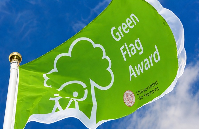 El campus de la Universidad de Navarra obtiene la bandera verde de Keep Britain Tidy