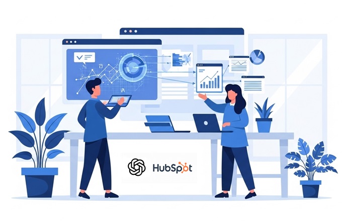 HubSpot incluye en su CRM un conector de investigación profunda con ChatGPT
