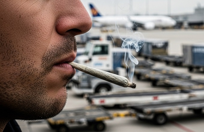 Imagen de un hombre fumando un cigarrillo