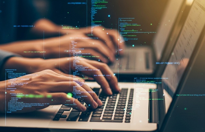 Imagen de dos programadores