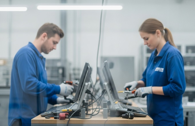 Imagen de trabajadores de cuello azul