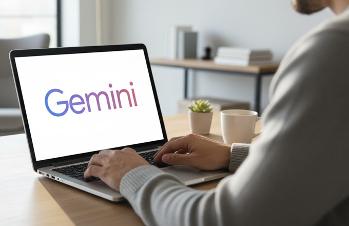 Imagen de una persona usando Gemini