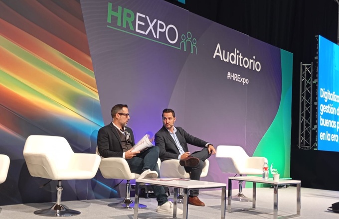 Imagen de Antonio Sánchez, chief human resources officer (CHRO) de Dorsia, durante su intervención en  HR Expo 2025.