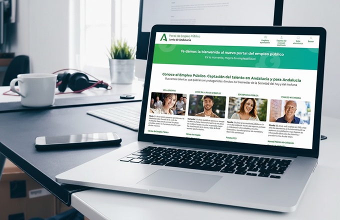 Imagen del nuevo portal de empleo público de la Junta de Andalucía