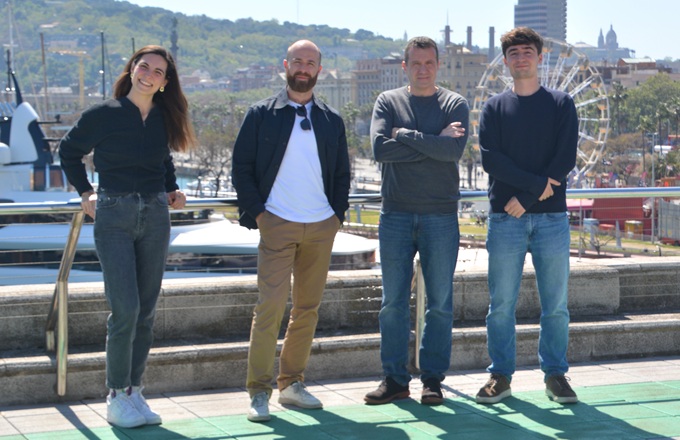 Meritxell Vila, project manager en Tech Barcelona; Daniil Shulgin, country manager de JetBrains Spain; Miquel Martí, CEO de Tech Barcelona; y Gonzalo Alcaraz, memberships coordinator en Tech Barcelona